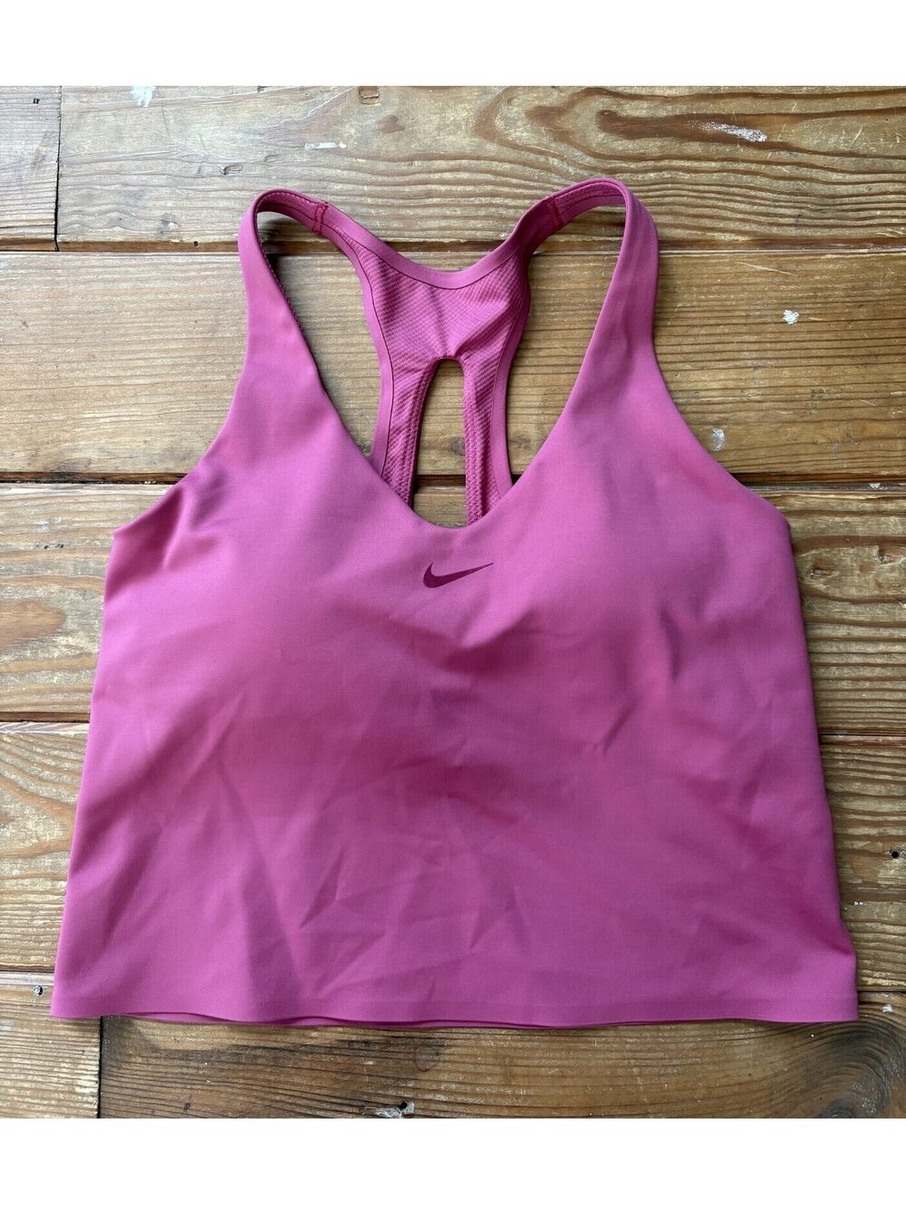 Nike Women's Pink Racerback Sports Bra Athletic Training Top Size M